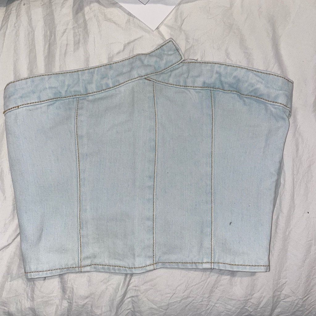 Pretty Little Thing Denim Corset Top